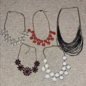 Elegant Multi-Color Necklace Bundle